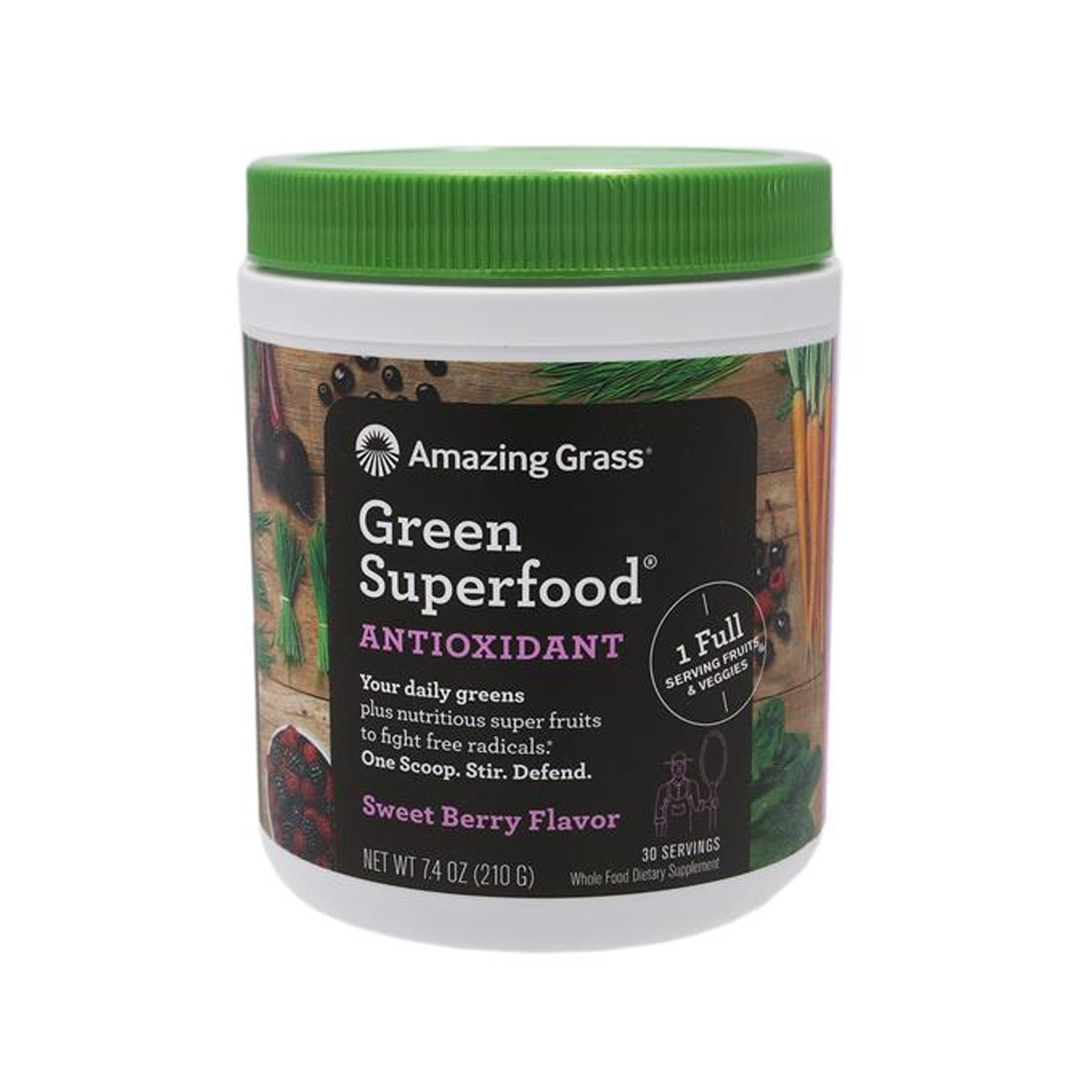 Amazing Grass Green Superfood Antioxidant Sweet Berry Flavor