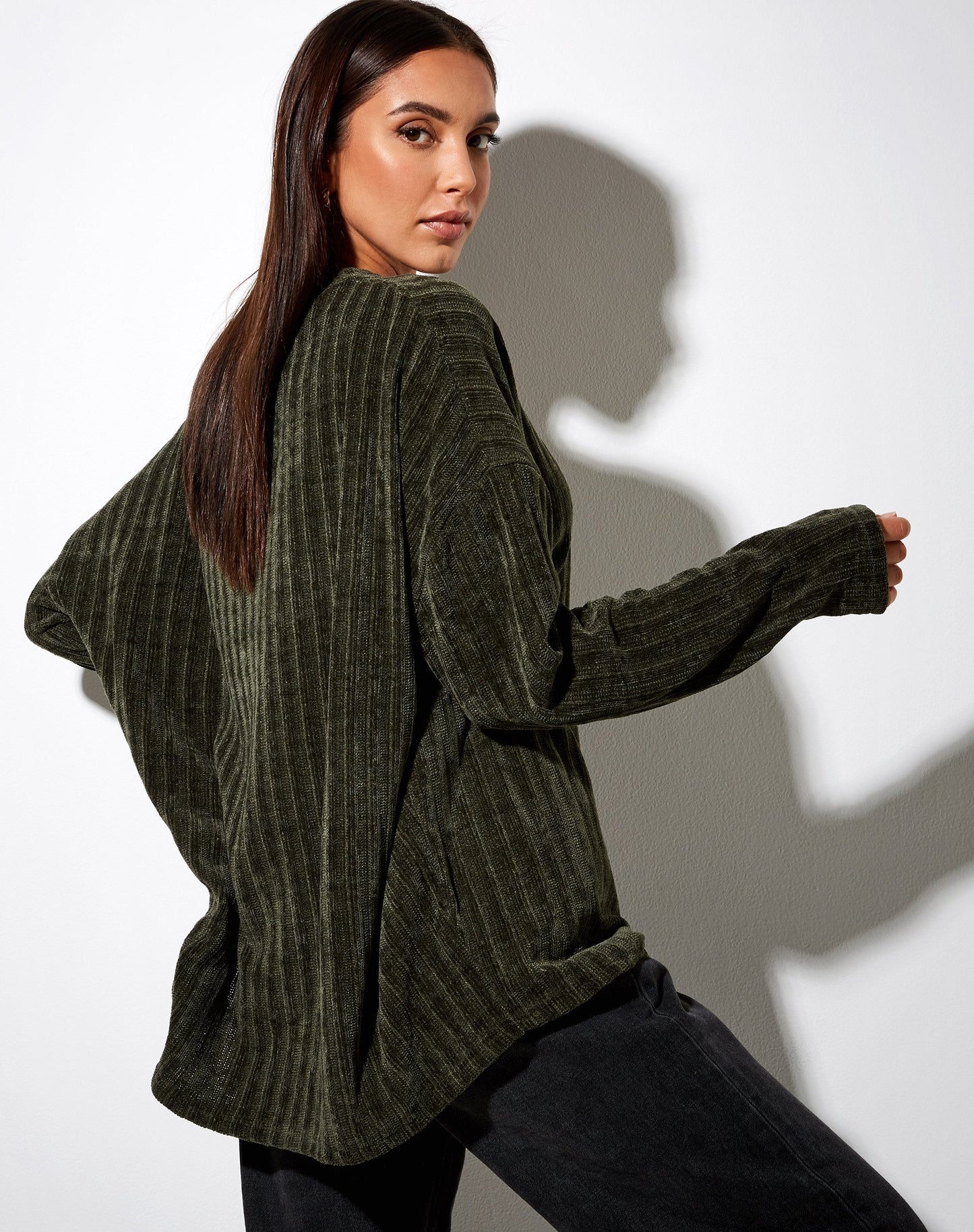 Dad Jumper in Chenille Khaki