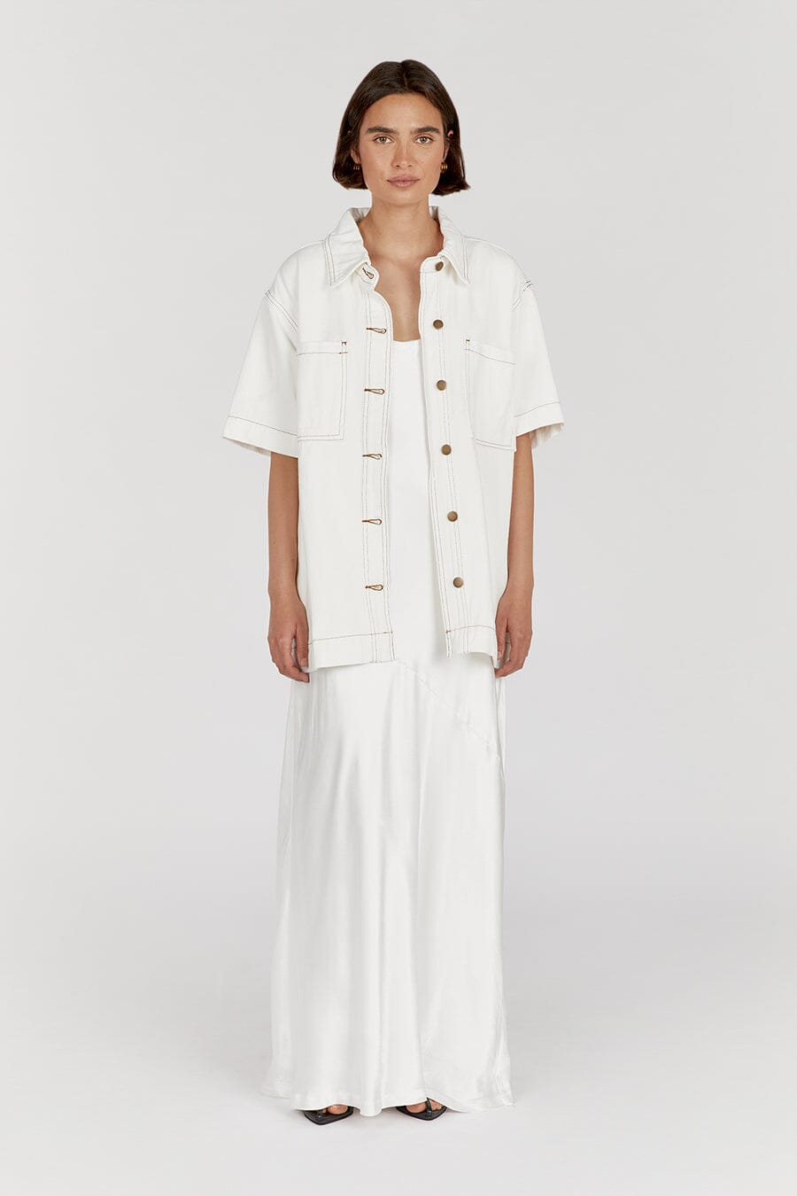 PIPER OFF WHITE DENIM JACKET Clothing DISSH Boutiques 12 OFF WHITE