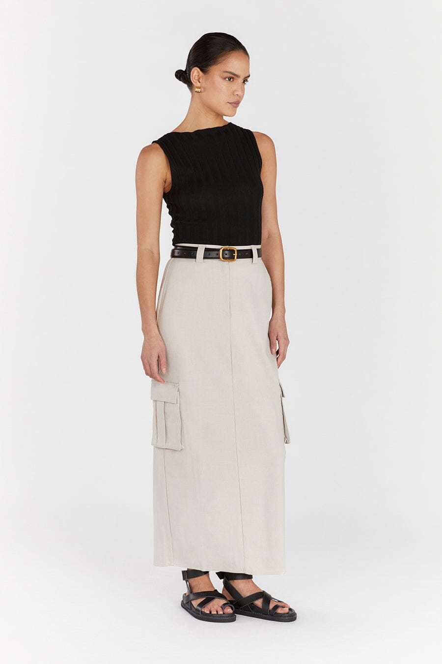 HARLEY STONE CARGO MIDI SKIRT