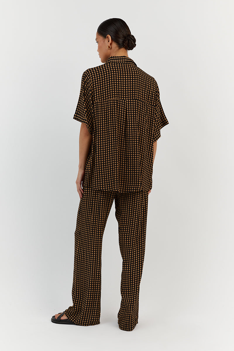 MILA CARAMEL DRAWSTRING PANT