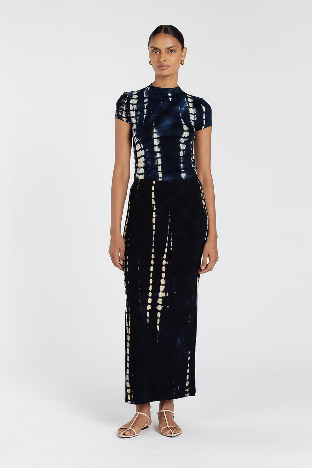 WILDER INK TIEDYE MIDI SKIRT Clothing DISSH Boutiques L INK