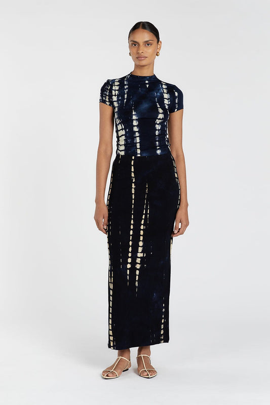 WILDER INK TIEDYE MIDI SKIRT Clothing DISSH Boutiques L INK