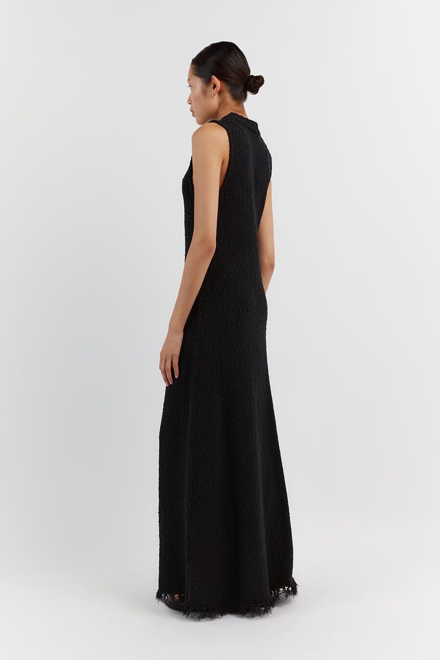 DAKOTA BLACK HIGH NECK MAXI DRESS
