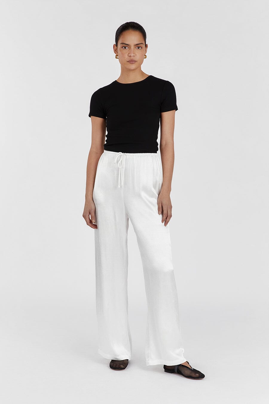 THEO BLACK CAP SLEEVE TOP Clothing DISSH Boutiques M BLACK