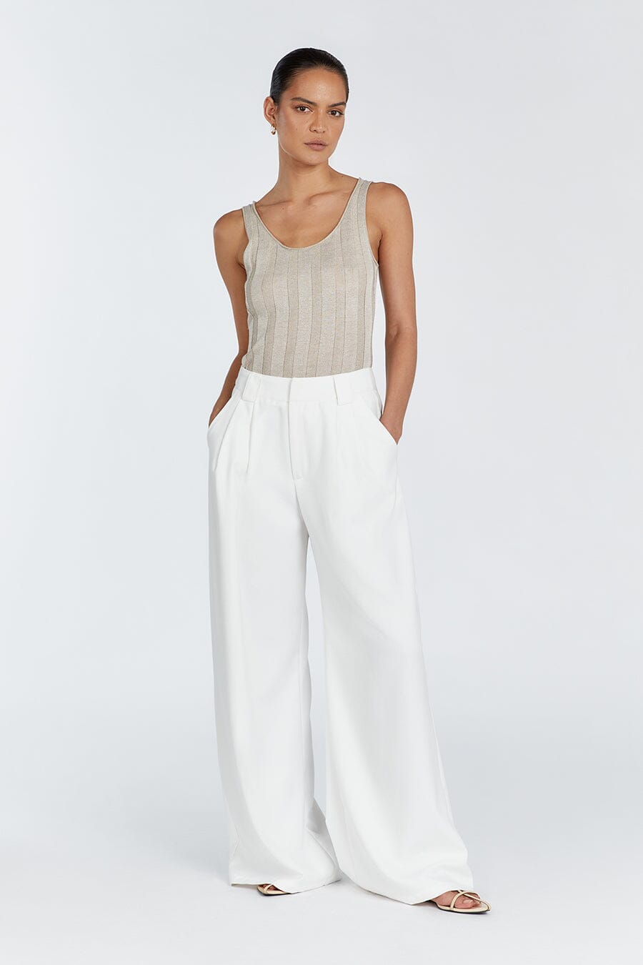 EDEN NATURAL SCOOP TANK Clothing DISSH Boutiques XS NATURAL