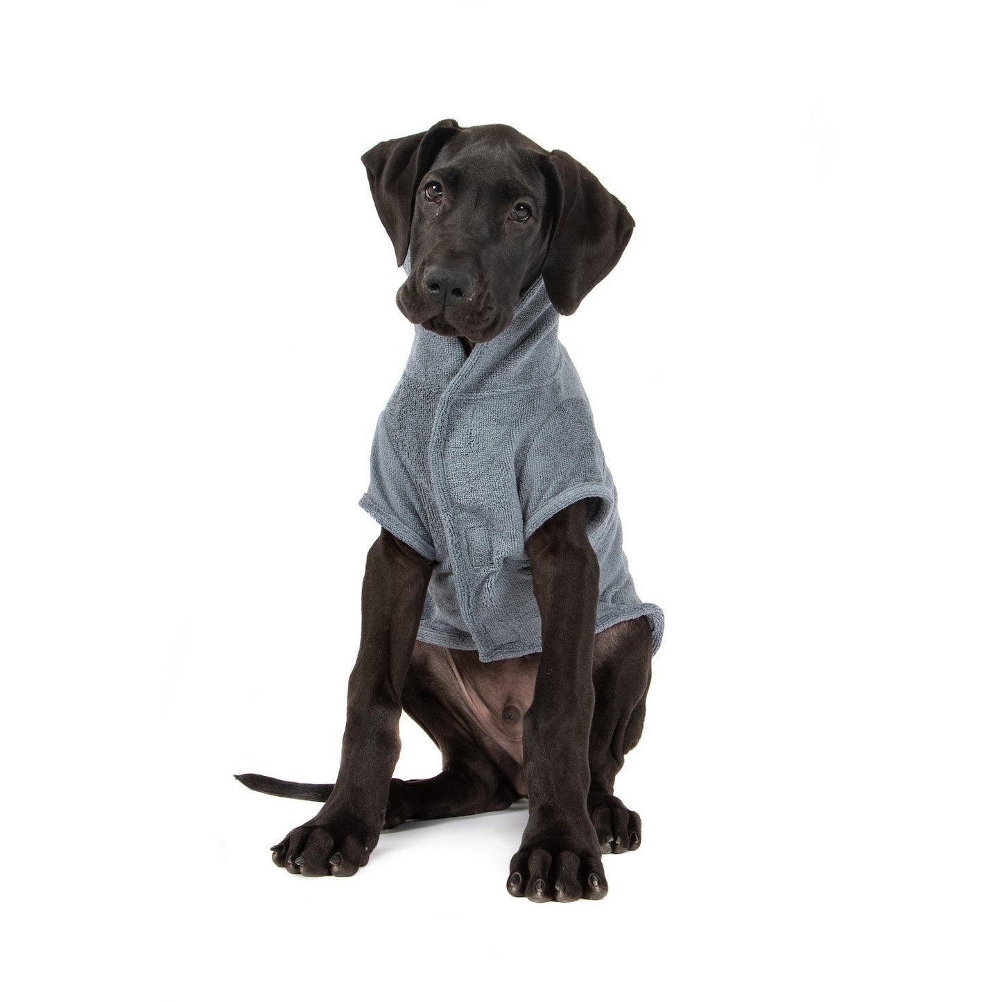 DOG BATH ROBE: Charcoal {FINAL SALE}