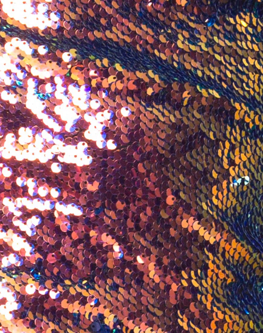 Hedi Dress in Dragon Fruit Sequin