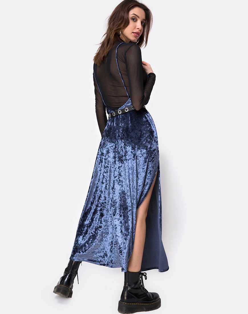 Hime Maxi Dress in Velvet Blue