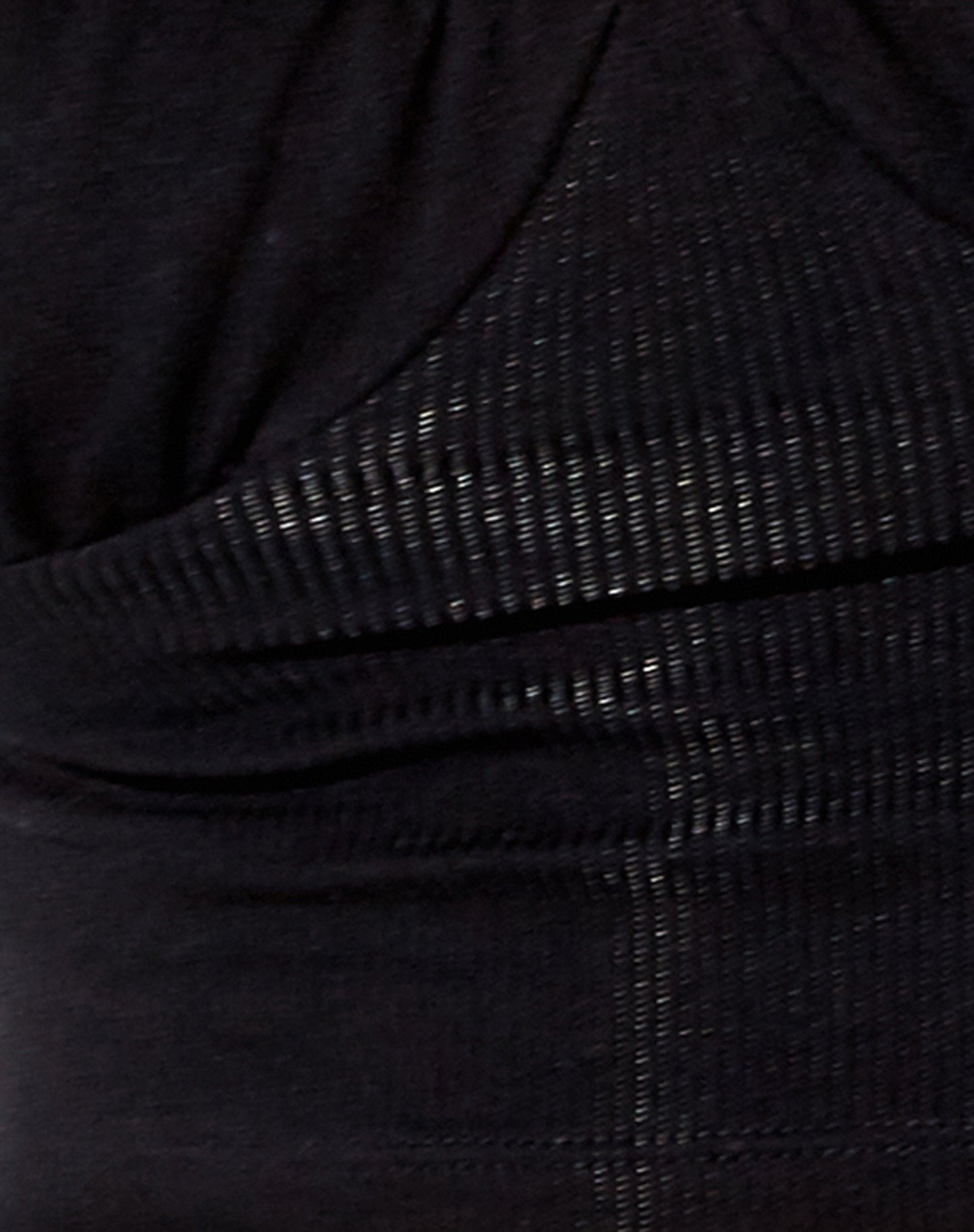 Inalo Crop Top in Rib Black
