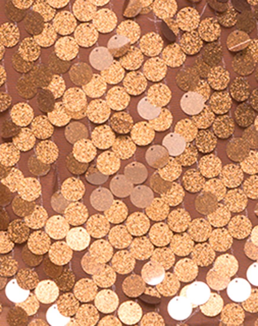 Malia Dress in Disc Sequin Bronze shimmer