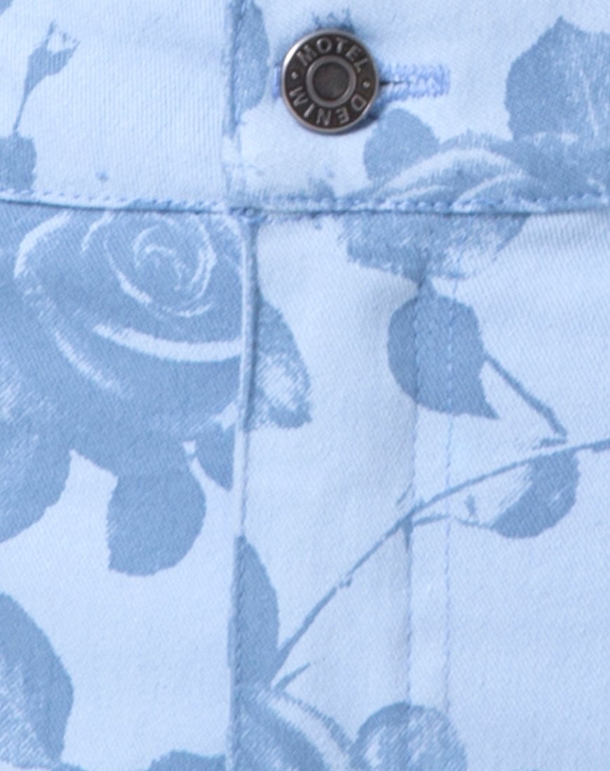 Mini Broomy Skirt in Sky Rose