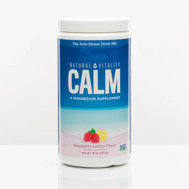 Natural Vitality CALM Magnesium Powder, Raspberry-Lemon