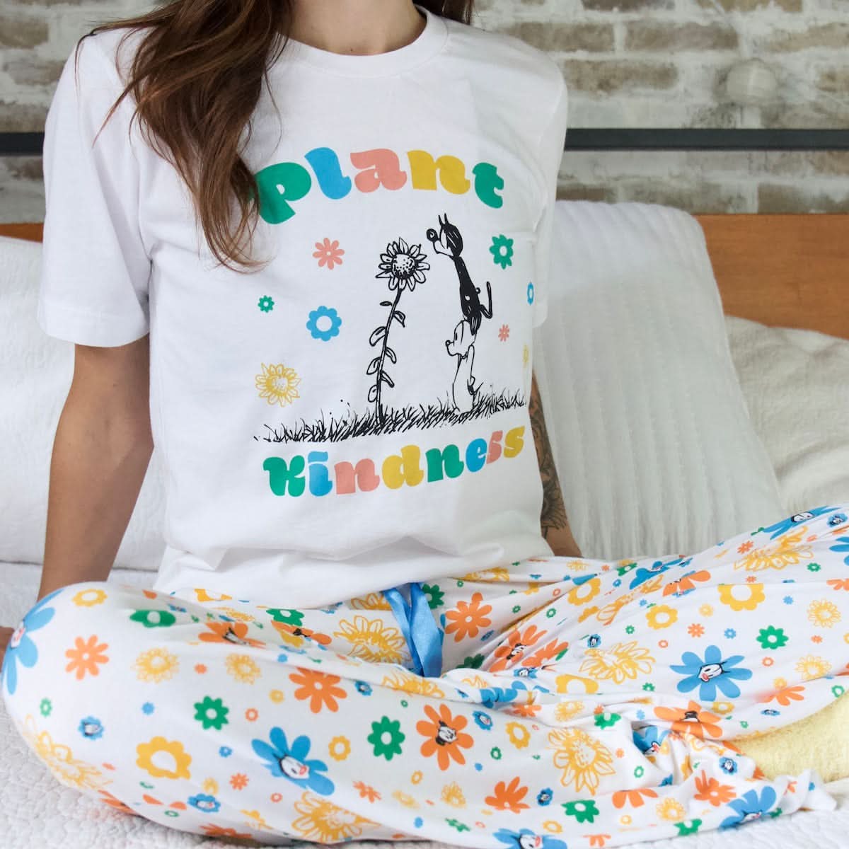 'Plant Kindness' Pajama Pants
