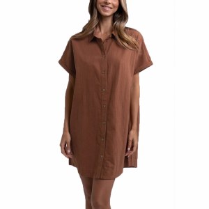 Classic Linen Shirt Dress