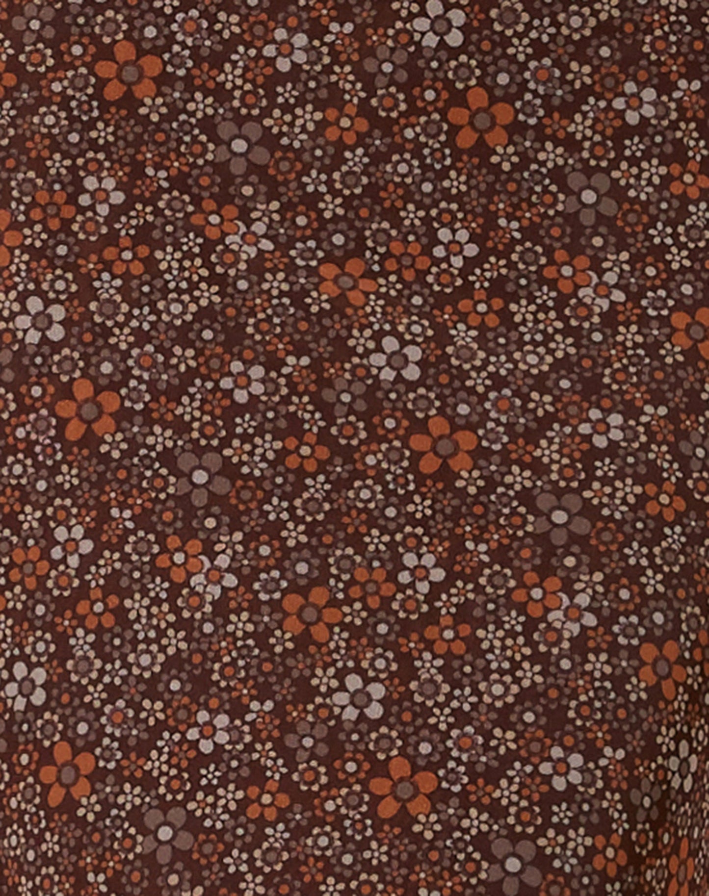 Rindu Midi Skirt in Flower Garden Brown