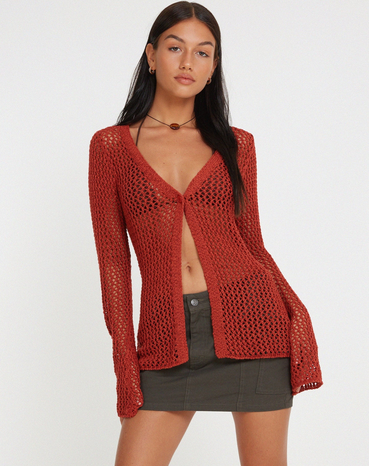 Sukati Cardi in Burnt Orange