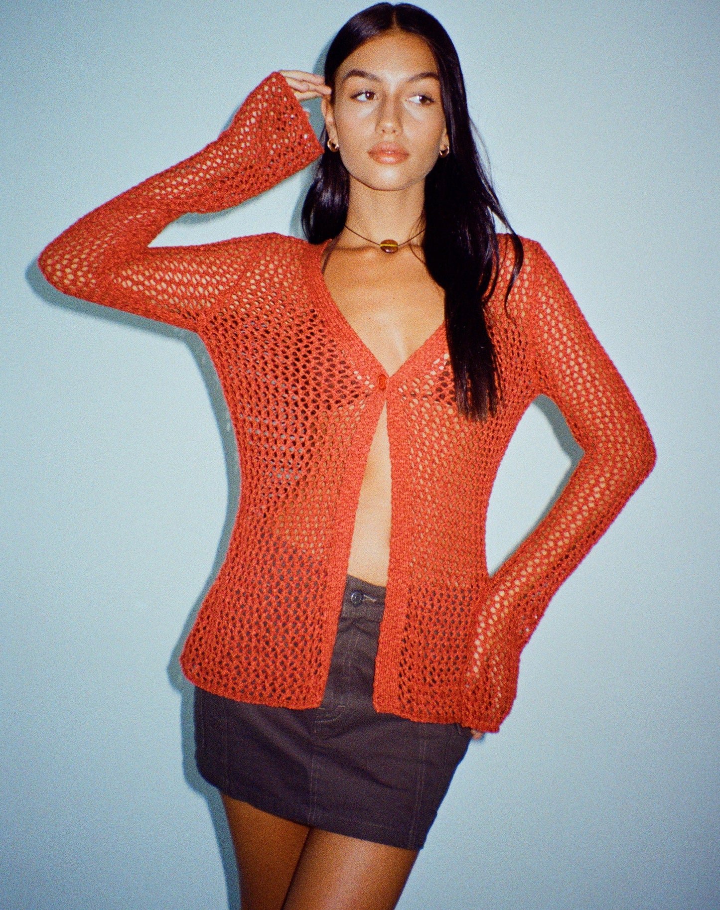 Sukati Cardi in Burnt Orange