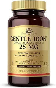 Solgar Gentle Iron Unflavored 180 Veg Capsules