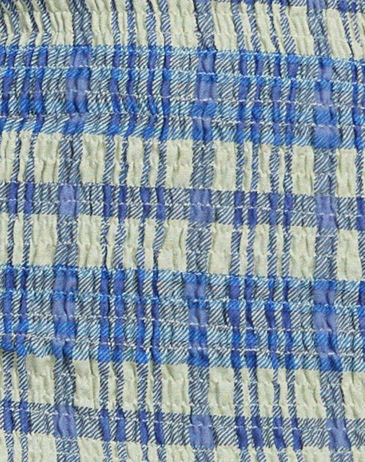 Takiyo Mini Dress in Colourpop Check Green and Blue