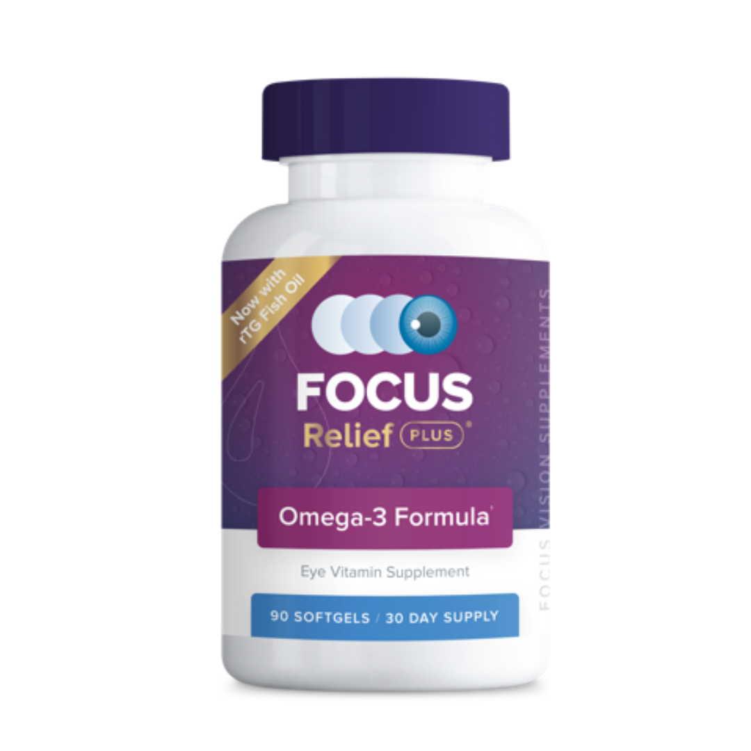 Focus Relief Plus Omega-3 Fatty Acids and GLA For Eye Support - Softgels
