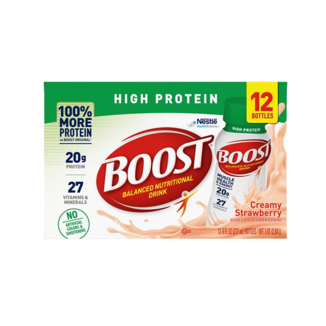 Nestle Boost® High Protein Oral Nutritional Supplement - 8 oz. Cartons - Senior.com Vitamins & Supplements