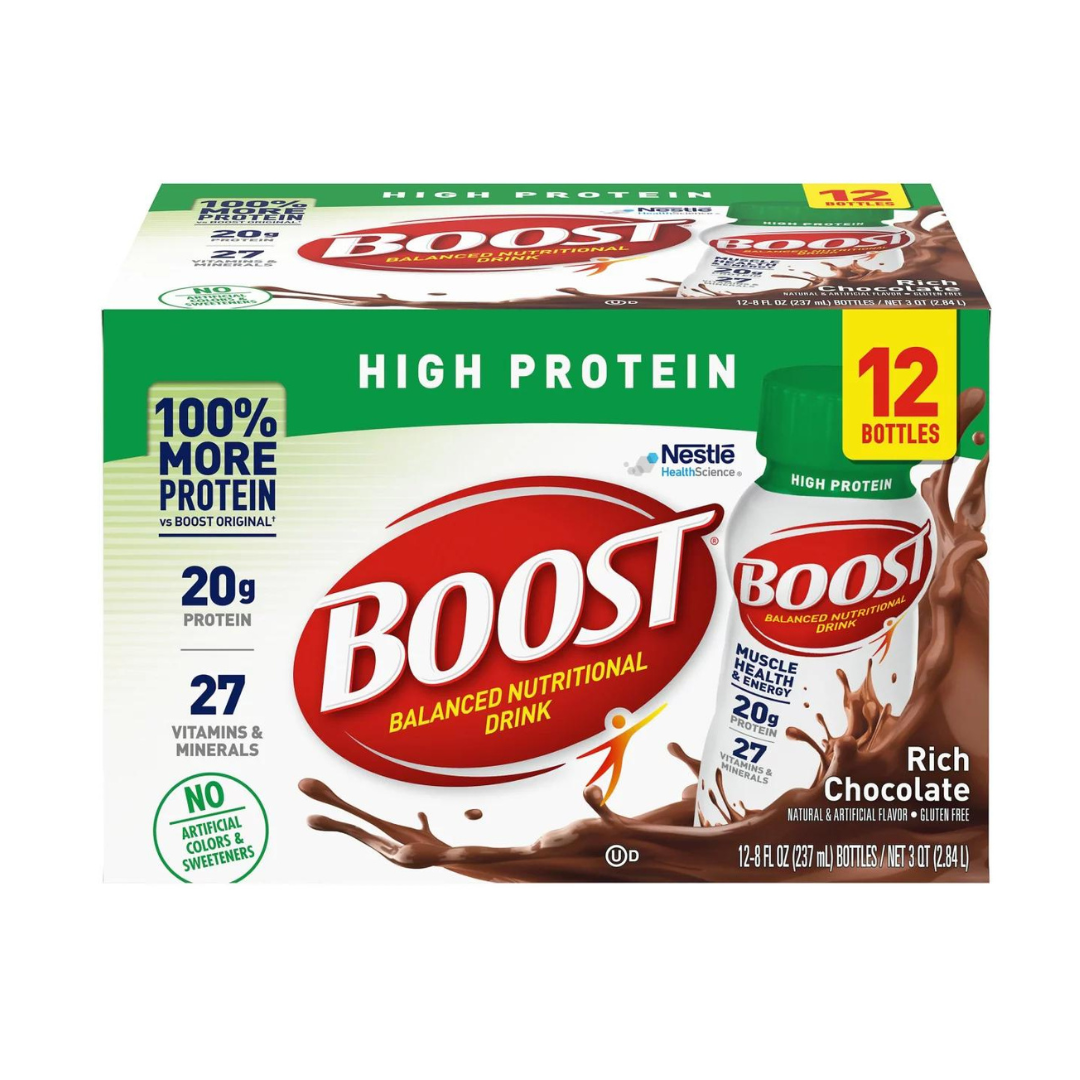 Nestle Boost® High Protein Oral Nutritional Supplement - 8 oz. Cartons - Senior.com Vitamins & Supplements