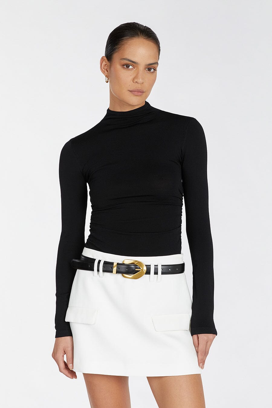 NIX BLACK LONG SLEEVE TOP