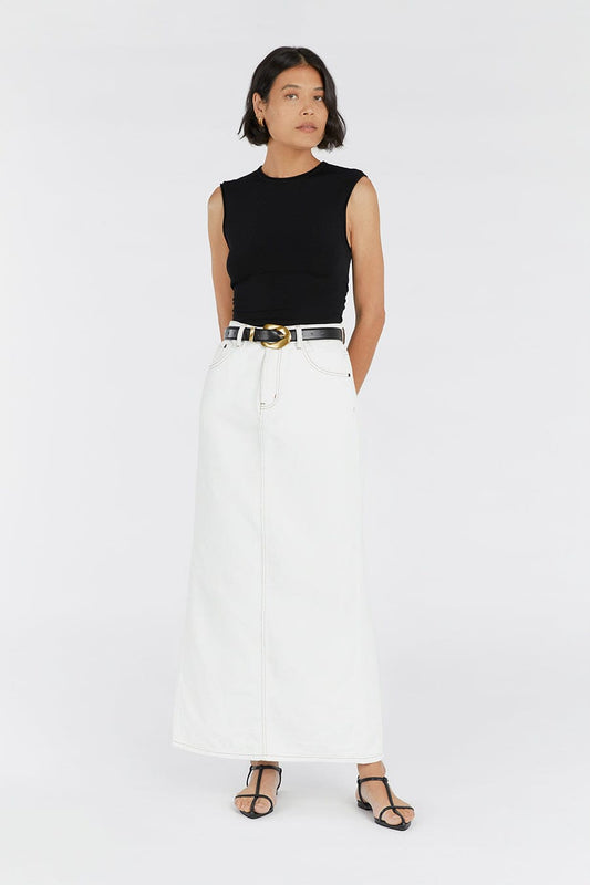 ROMY BLACK SLEEVELESS TOP Clothing DISSH Boutiques L BLACK