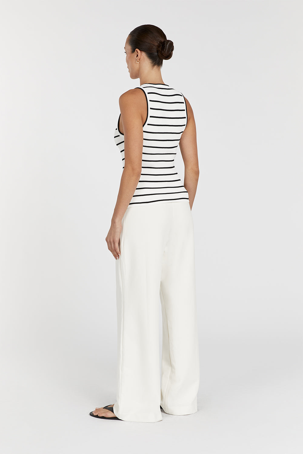 HENRY WHITE STRIPED KNIT TANK
