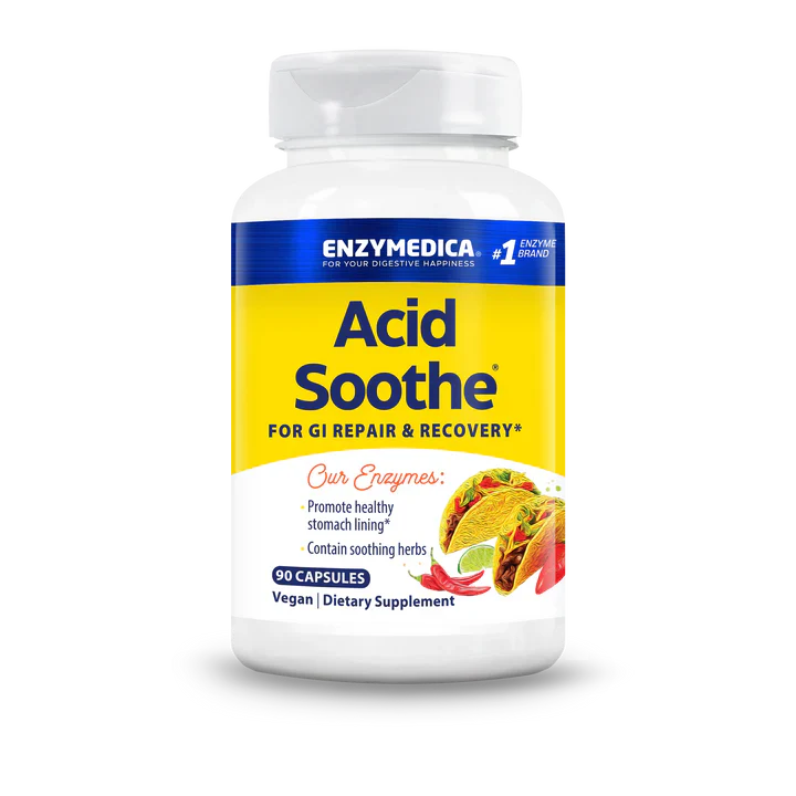 Enzymedica Acid Soothe, Support for Occasional Heartburn 90 Capsules