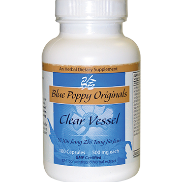 Blue Poppy Clear Vessel 180 caps