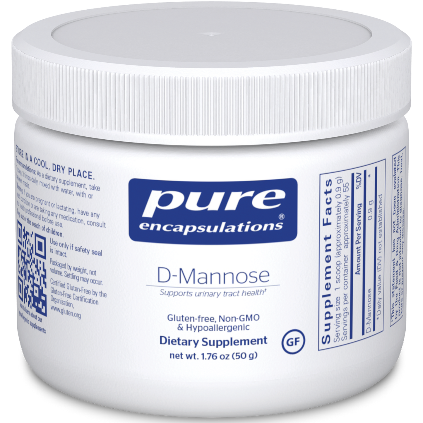 Pure Encapsulations d-Mannose Powder 50 gms