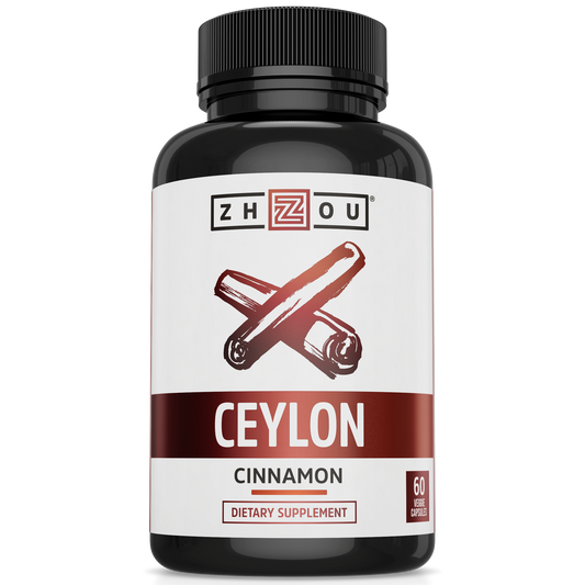 ZHOU Nutrition Ceylon Cinnamon 1200mg 60 vegcaps