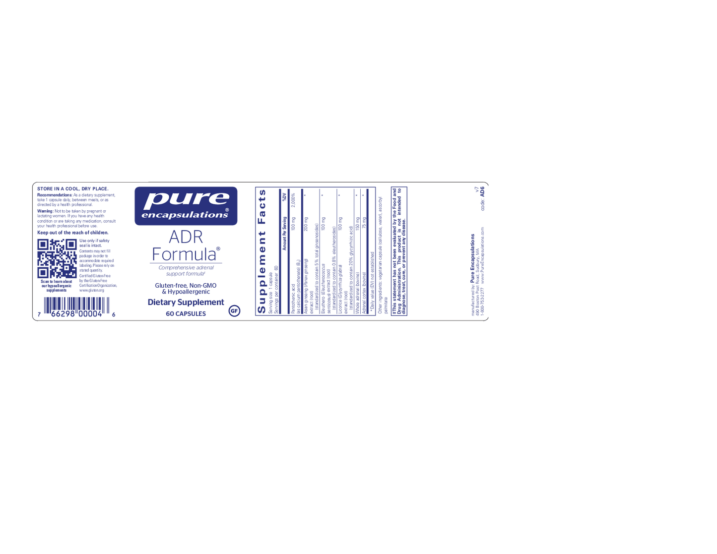 Pure Encapsulations ADR Formula