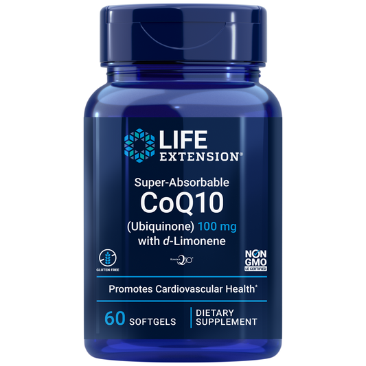Life Extension Super-Absorb CoQ10 d-Limonene 60 sftgls