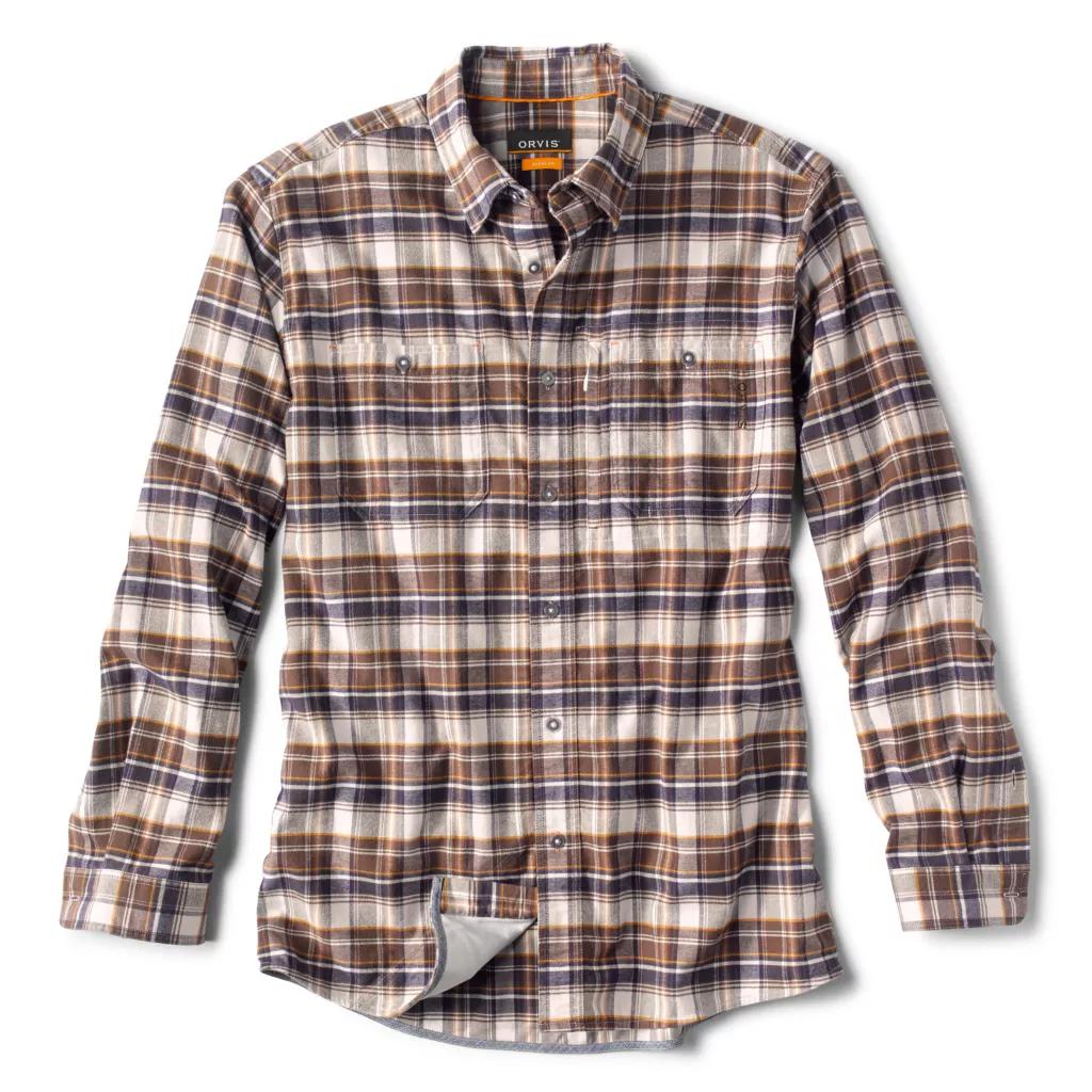 Orvis Flat Creek Tech Flannel-Men's Clothing-Peat-M-Kevin's Fine Outdoor Gear & Apparel