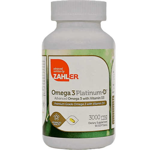 Advanced Nutrition by Zahler Omega 3 Platinum + D  90 softgels