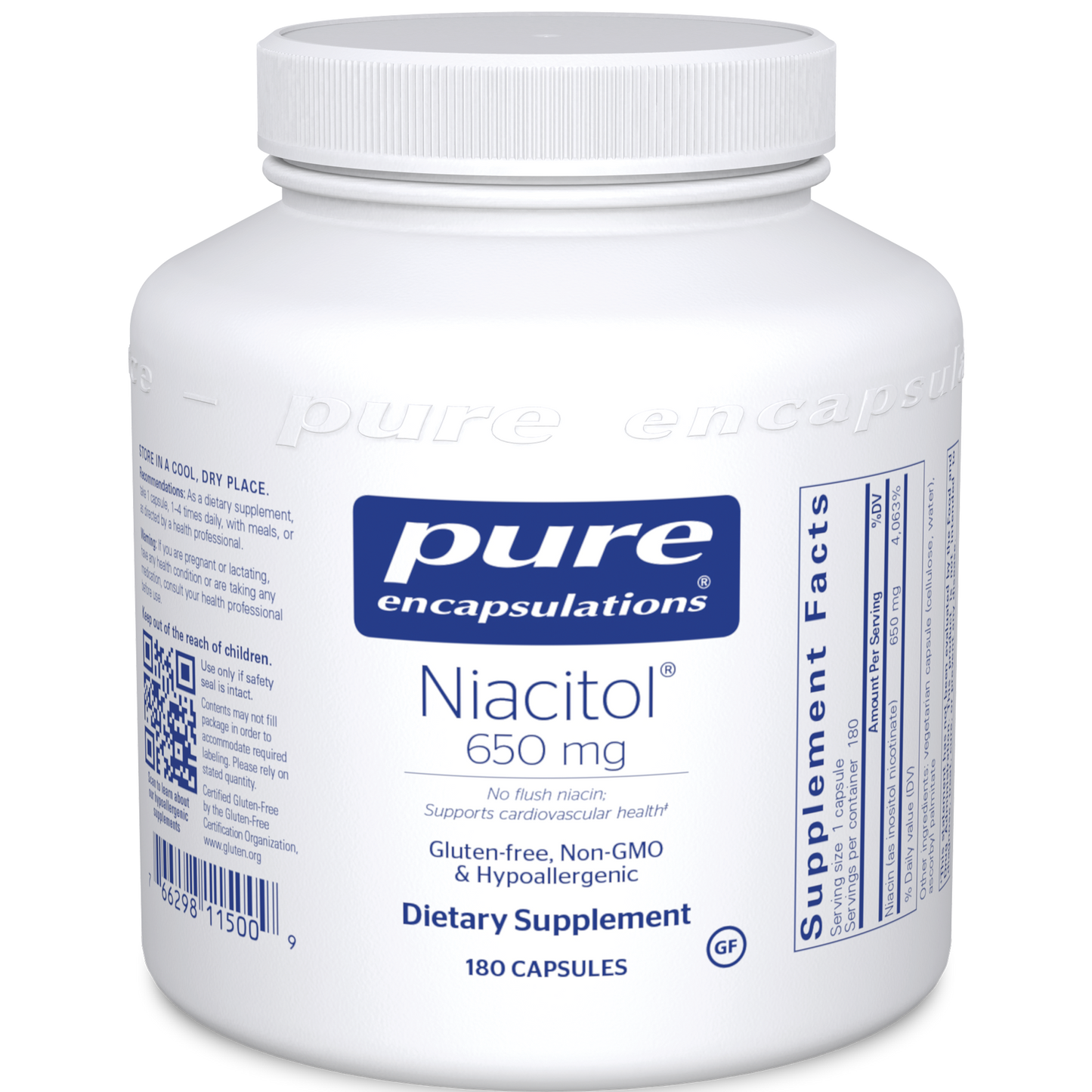 Pure Encapsulations Niacitol 650 180 caps