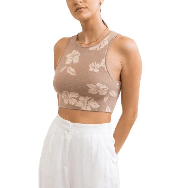 Hibiscus Knit Top