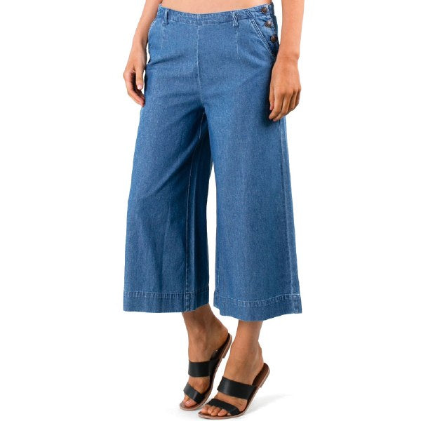 Rusty Alley Culotte Denim Pant