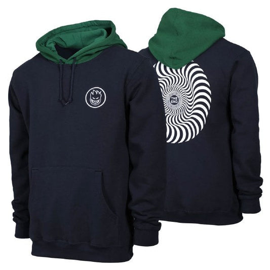 Classic swirl Blocked Hoodie