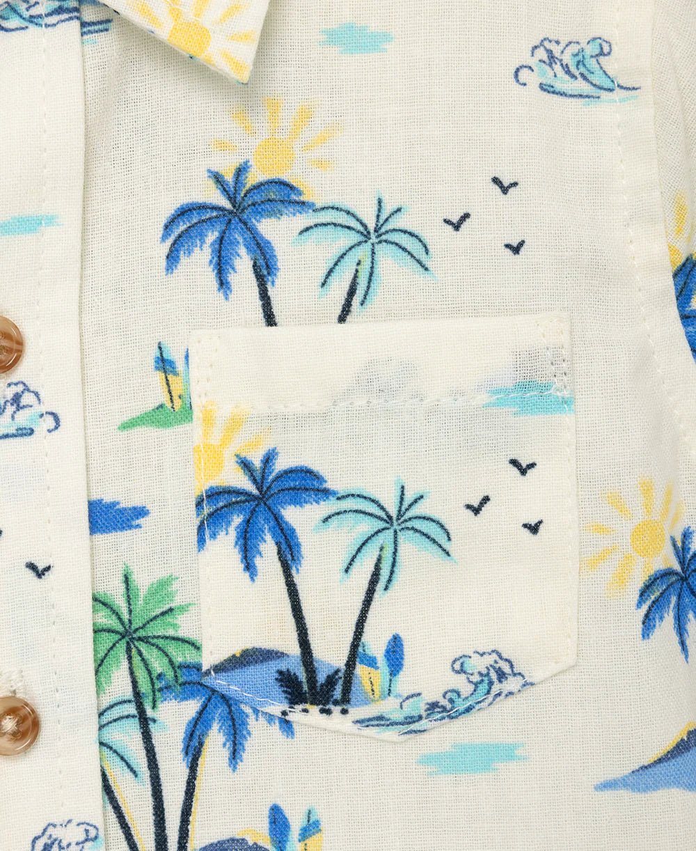 Tropical Woven Short Set