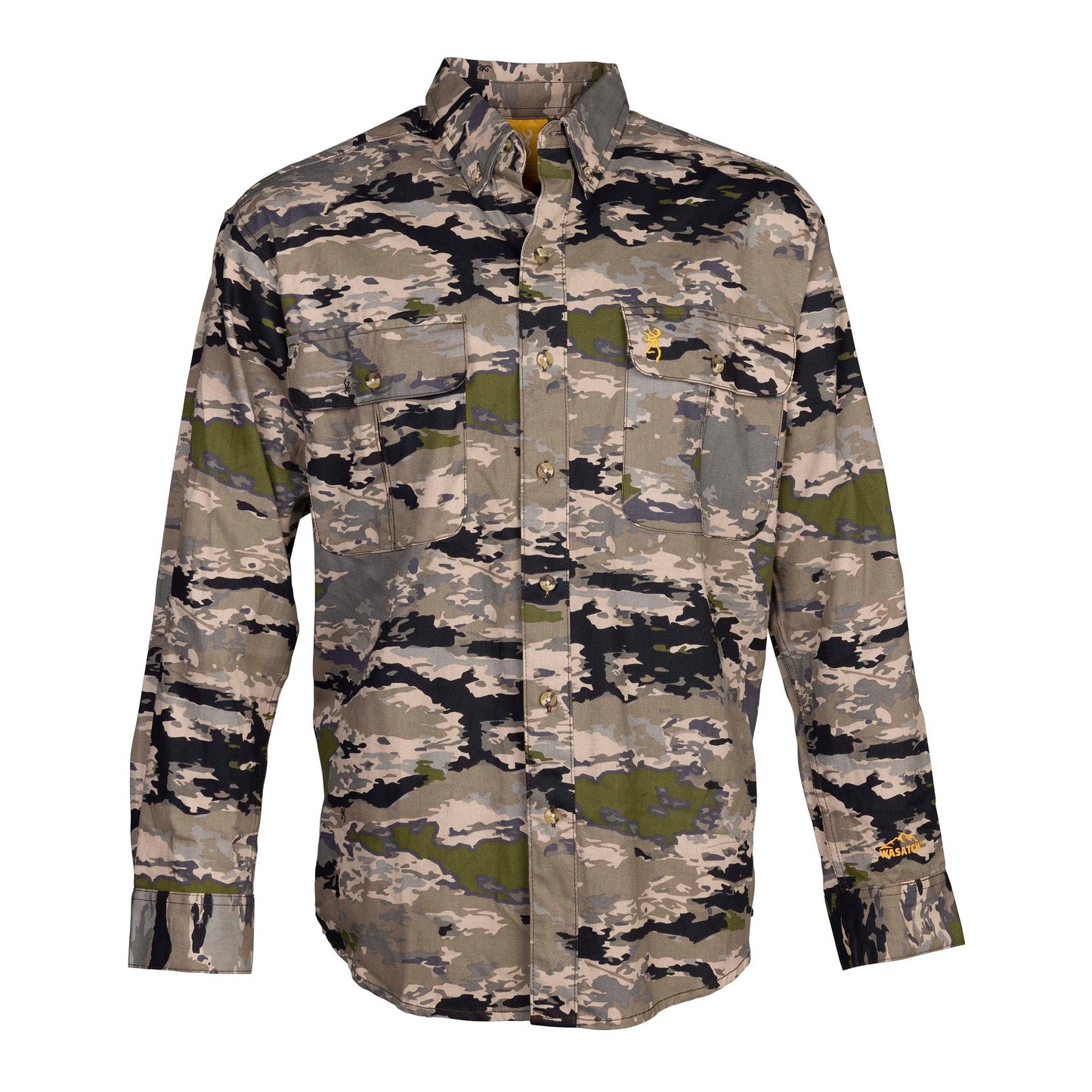 Browning Wasatch Long Sleeve Lightweight Button Down Shirt-Men's Clothing-Ovix-S-Kevin's Fine Outdoor Gear & Apparel