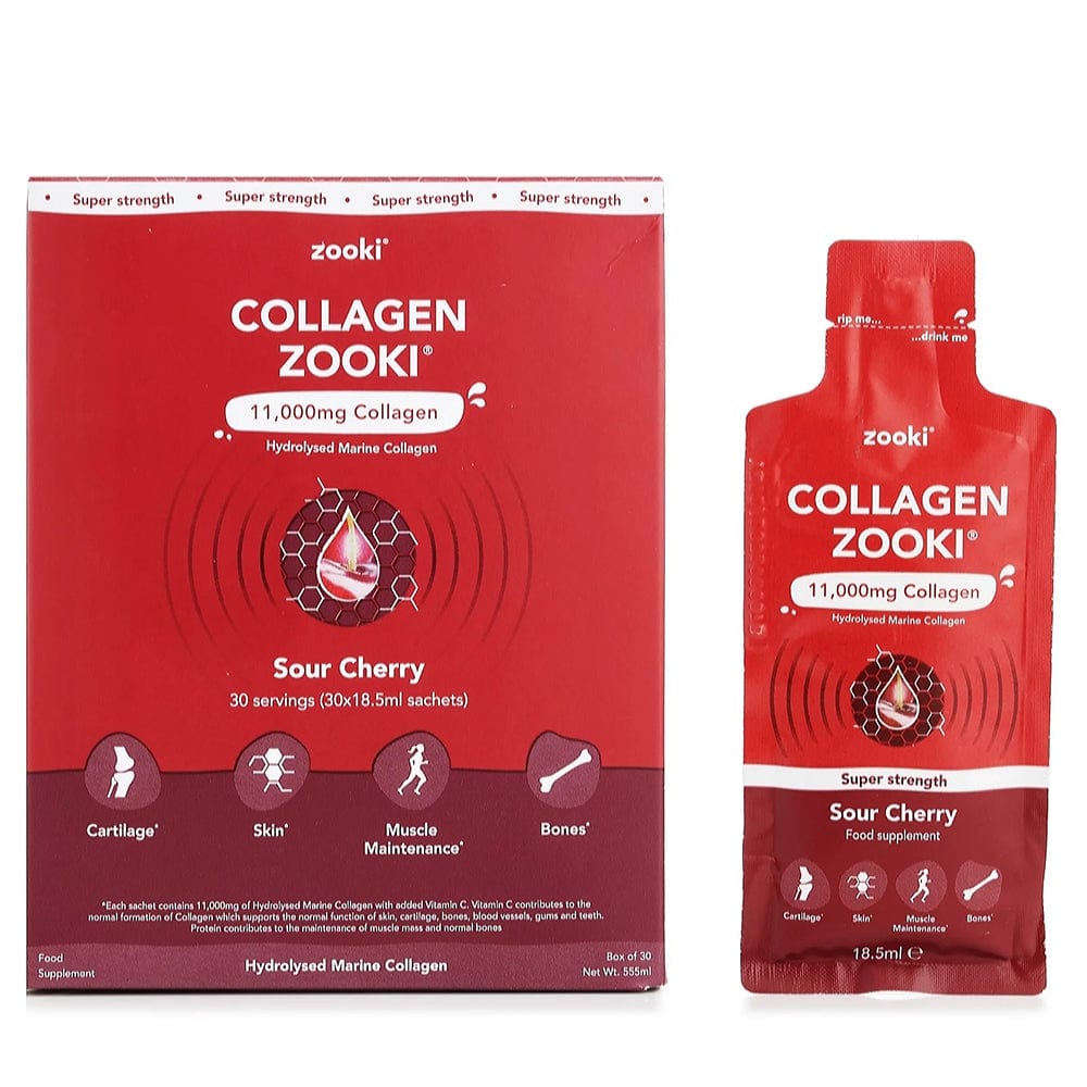 Zooki Vitamins & Supplements Zooki Super Strength Collagen Sour Cherry 14s